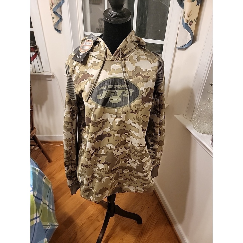 New York JETS‎ 2021 Salute to Service Military HOODIE Womens Large NWT MSRP $100